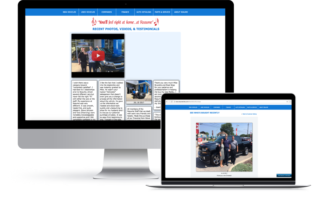 Customer Gallery / Testimonials Preview